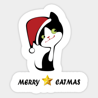 merry catmas Sticker
